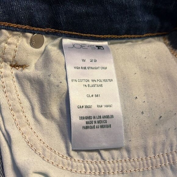 NWT Joe's Jeans High-Rise Straight Cropped Jeans - Picture 9 of 10
